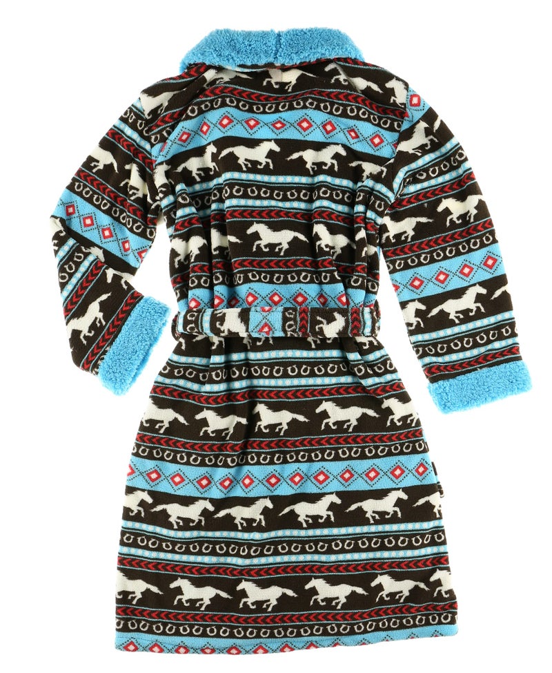 Lazy One Horse Fair Isle LazyOne Ultra-Cozy Bathrobes for Women (L/XL) - Image 4